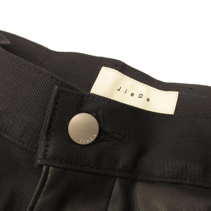 Jieda | Jieda SWING CARGO DENIM PANTS Cargo Pants Jie-22S-PT11 Faux Leather Black Size: 1