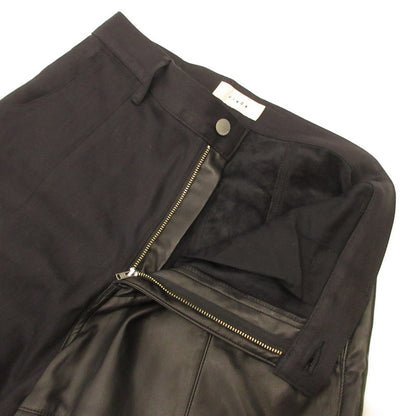 Jieda | Jieda SWING CARGO DENIM PANTS Cargo Pants Jie-22S-PT11 Faux Leather Black Size: 1