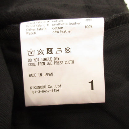 Jieda | Jieda SWING CARGO DENIM PANTS Cargo Pants Jie-22S-PT11 Faux Leather Black Size: 1