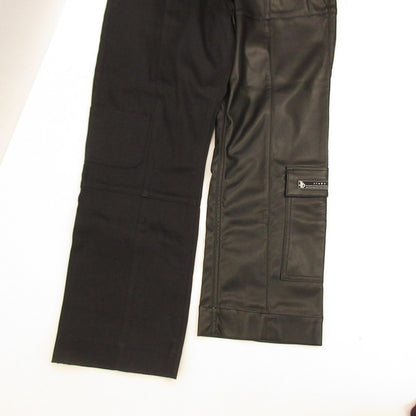 Jieda | Jieda SWING CARGO DENIM PANTS Cargo Pants Jie-22S-PT11 Faux Leather Black Size: 1
