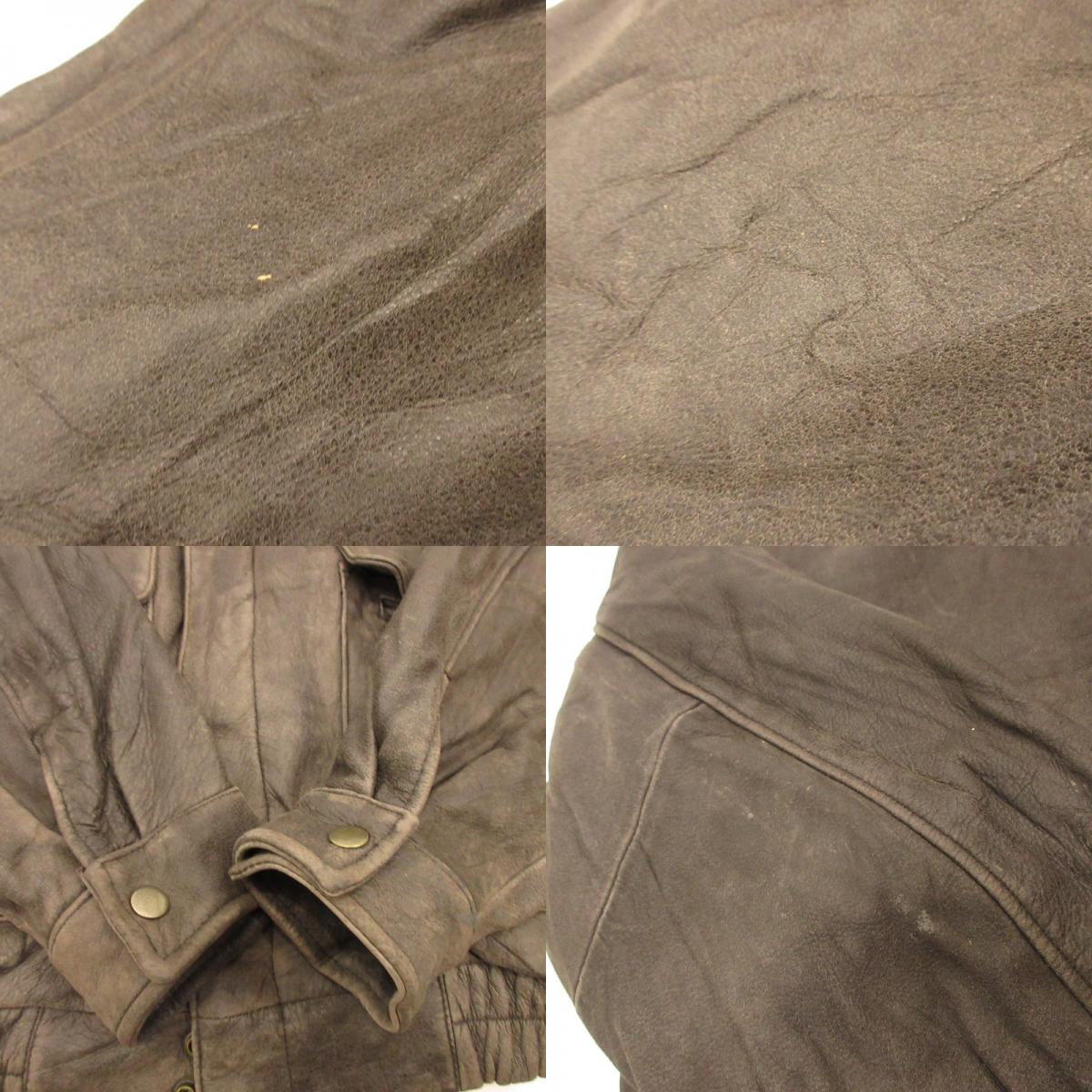 [Used] G-I AUTHENTIC BOMBER Leather Brown Size: M
