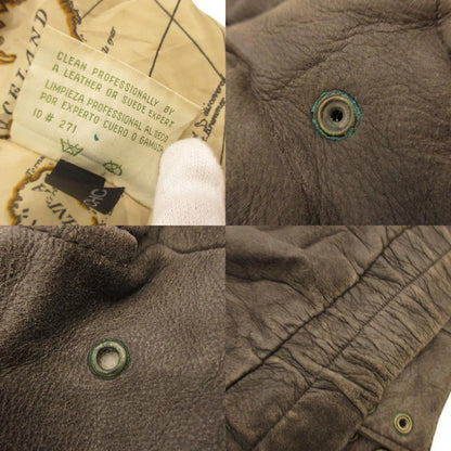 [Used] G-I AUTHENTIC BOMBER Leather Brown Size: M