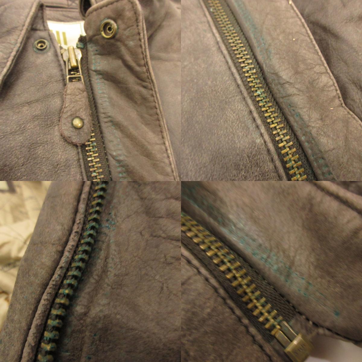 [Used] G-I AUTHENTIC BOMBER Leather Brown Size: M