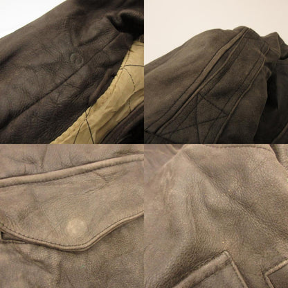 [Used] G-I AUTHENTIC BOMBER Leather Brown Size: M