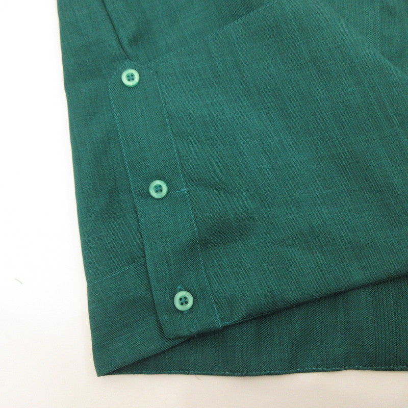 LONG SLEEVES GUAYABERA Long Sleeve Shirt ESG-01LP-JAW Green Size: 40