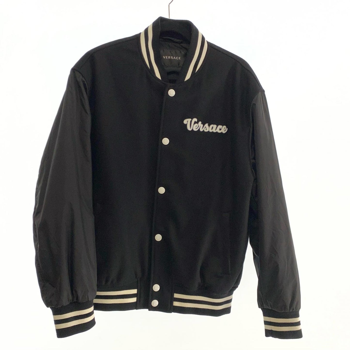 VERSACE | Versace varsity jacket 1012284 1A0864 Black Size: 48