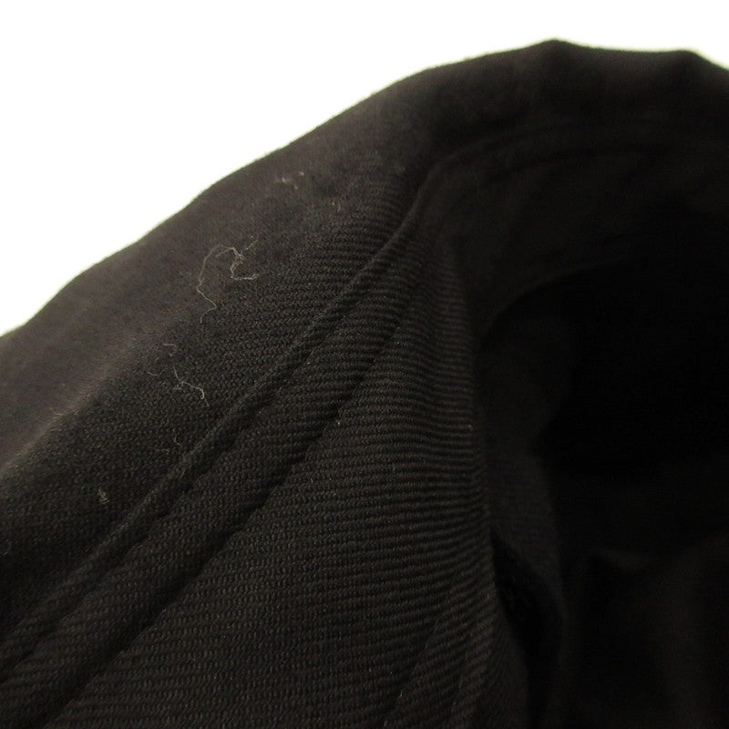 Ground Y | Ground Y Double Collar Back Long Shirt Long Sleeve Shirt GV-B05-100 Black Size: 3