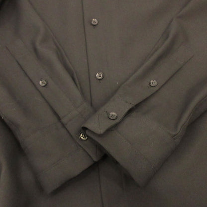 Ground Y | Ground Y Double Collar Back Long Shirt Long Sleeve Shirt GV-B05-100 Black Size: 3