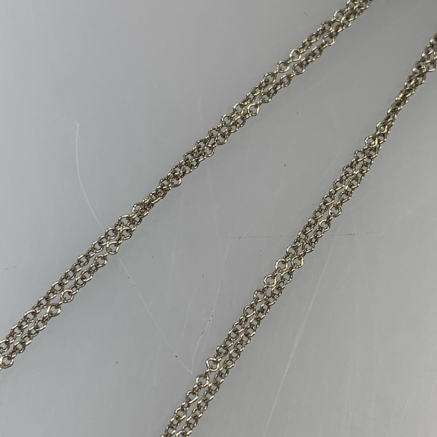 【中古】Tiffany&co | ティファニー ハート タグ ダブル チェーン ブレスレット ブレスレット シルバー