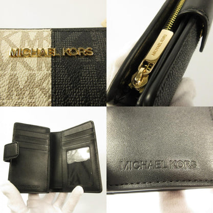 Michael Kors | Michael Kors Jet Set Medium Two-Tone Logo Wallet Bi-fold Wallet 35F4GTVF6B