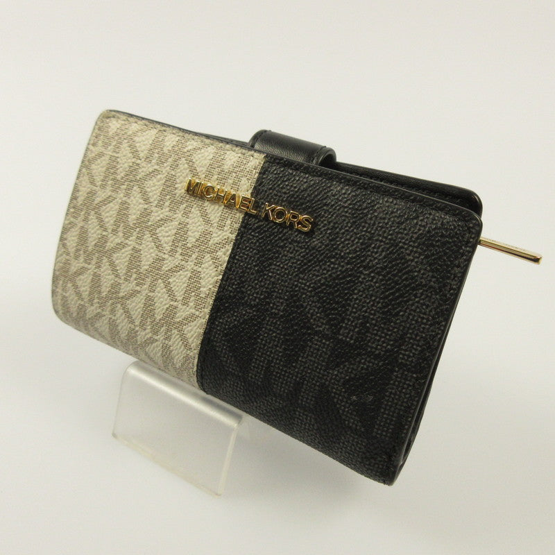 Michael Kors | Michael Kors Jet Set Medium Two-Tone Logo Wallet Bi-fold Wallet 35F4GTVF6B