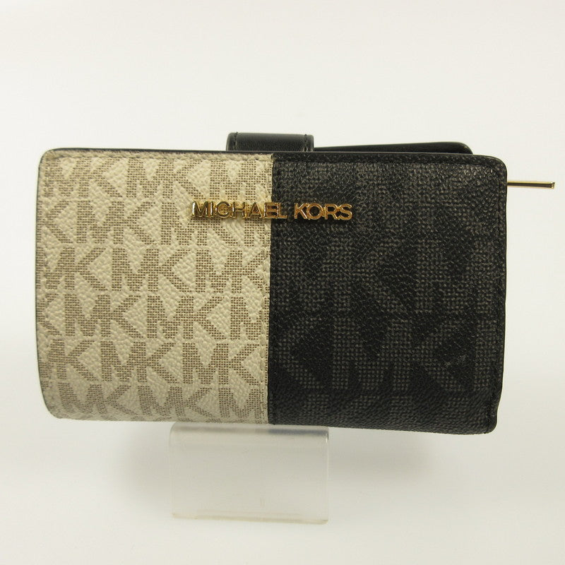 Michael Kors | Michael Kors Jet Set Medium Two-Tone Logo Wallet Bi-fold Wallet 35F4GTVF6B