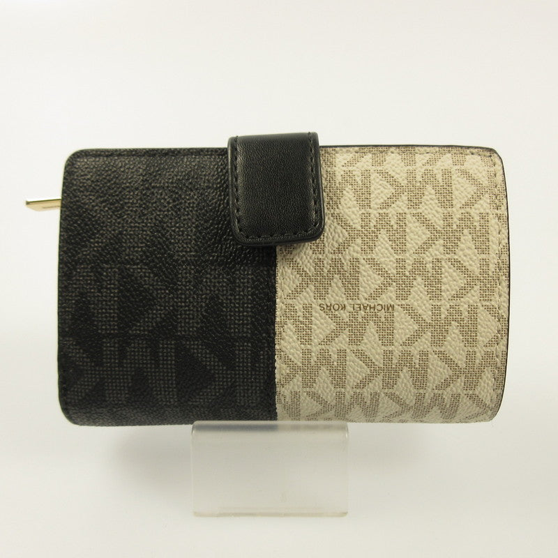 Michael Kors | Michael Kors Jet Set Medium Two-Tone Logo Wallet Bi-fold Wallet 35F4GTVF6B