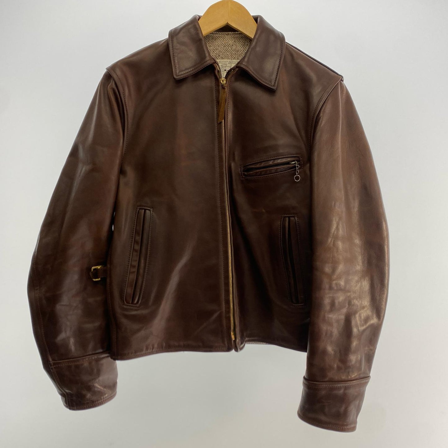AERO LEATHER | エアロレザー ハイウェイマン レザー ブラウン サイズ：34【姫路東店】
