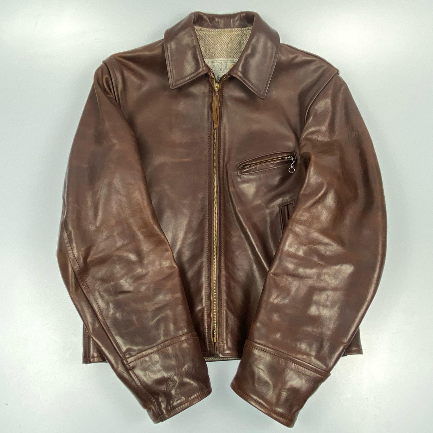AERO LEATHER | エアロレザー ハイウェイマン レザー ブラウン サイズ：34【姫路東店】