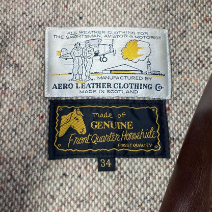 AERO LEATHER | エアロレザー ハイウェイマン レザー ブラウン サイズ：34【姫路東店】