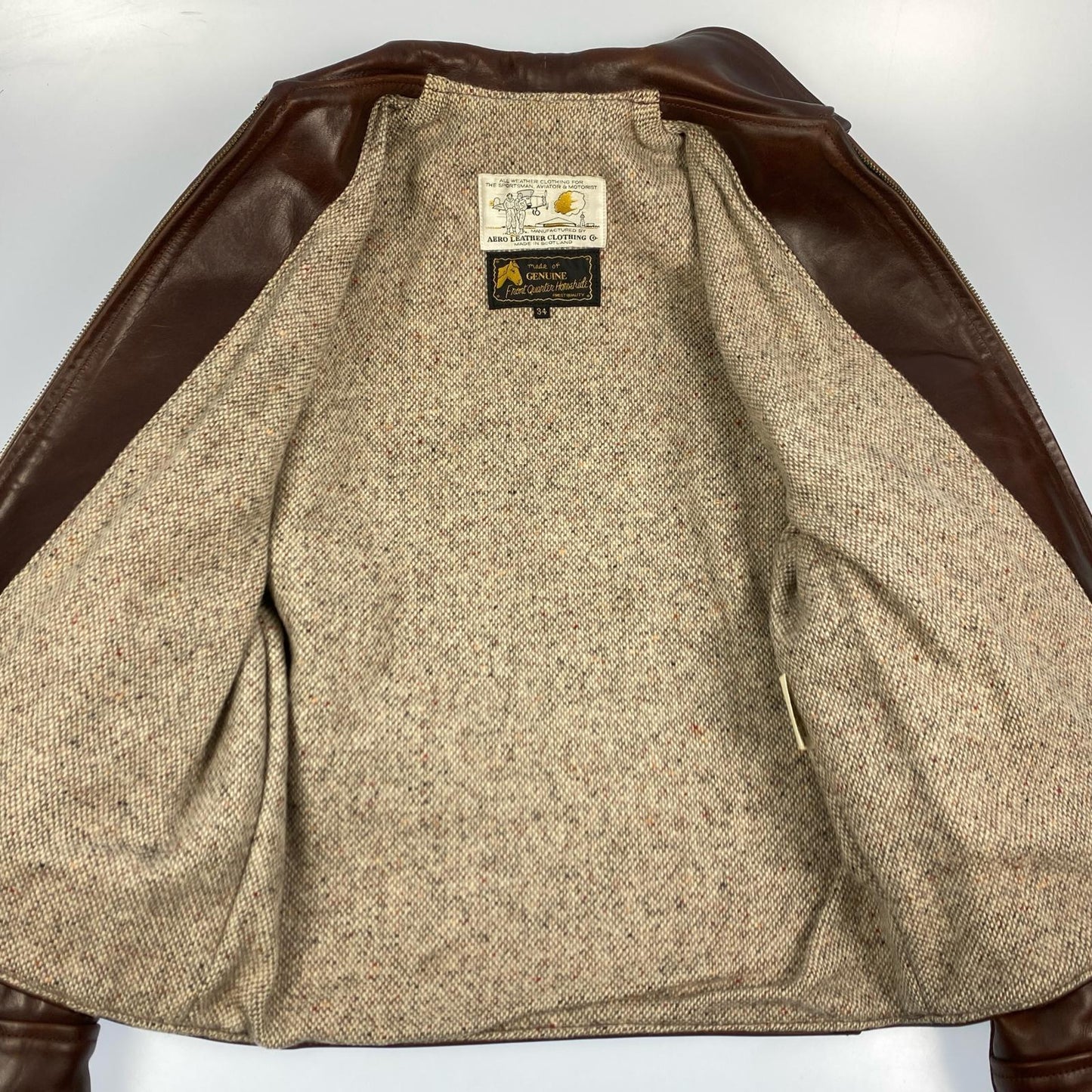 AERO LEATHER | エアロレザー ハイウェイマン レザー ブラウン サイズ：34【姫路東店】
