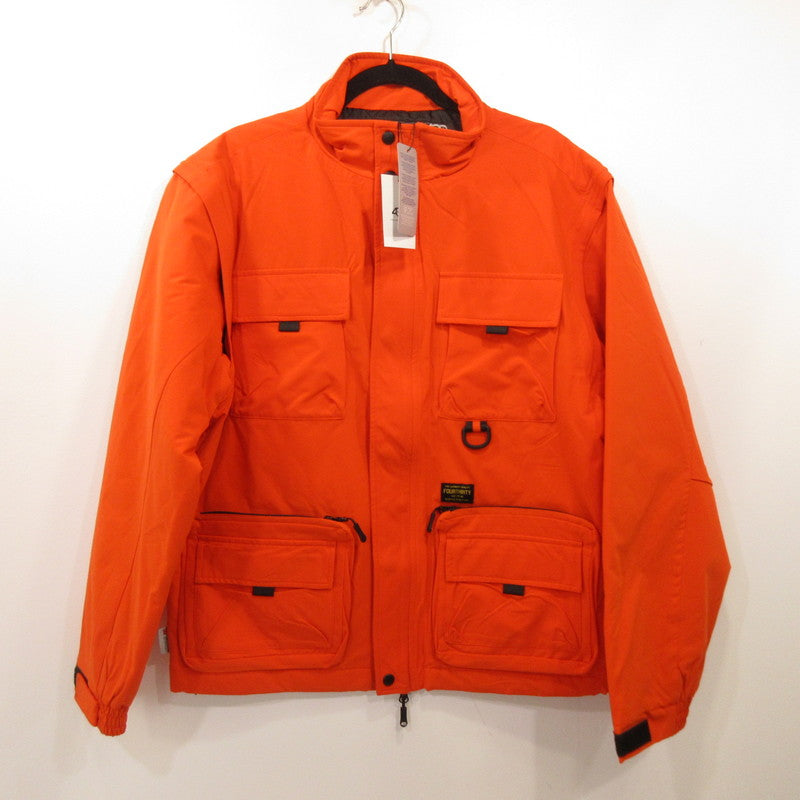 430 - FOURTHIRTY - | FOURTHIRTY PAD FISH CONVERTIBLE JACKET Padded Jacket 23-156 Orange Size: 2