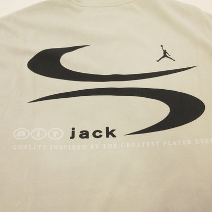 JORDAN | ジョーダン LOGO TEE LIGHT BONE 半袖Ｔシャツ DZ5510-072 ×Travis Scott グレー サイズ：M