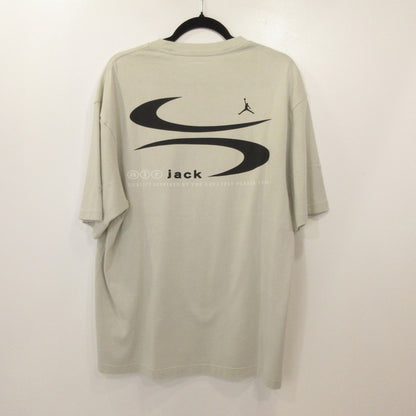 JORDAN | ジョーダン LOGO TEE LIGHT BONE 半袖Ｔシャツ DZ5510-072 ×Travis Scott グレー サイズ：M