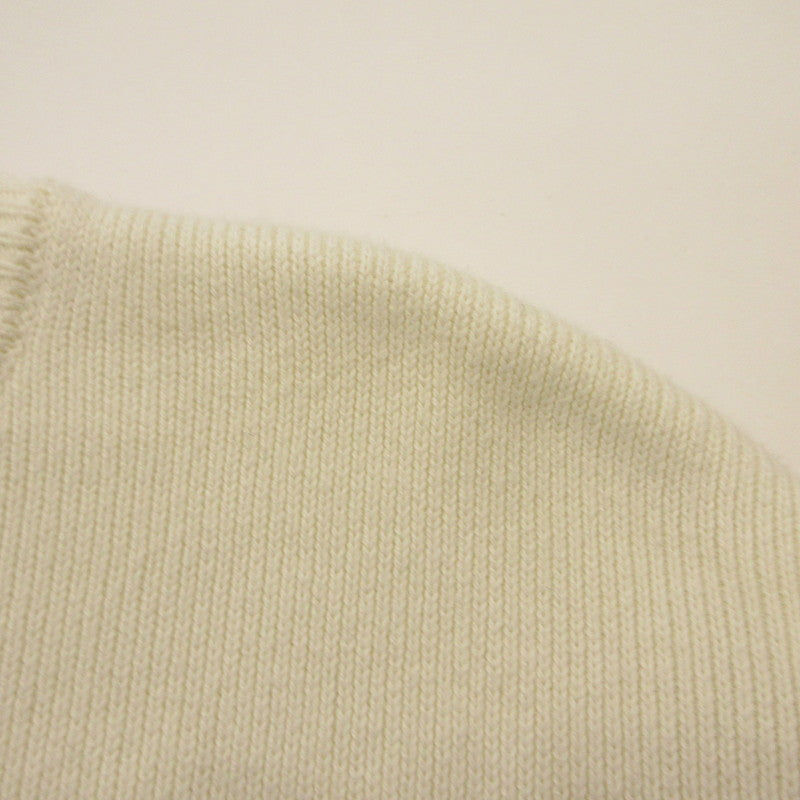 1 PIU 1 UGUALE 3 | Uno Piu Uno Uguale Tre Gradation 3D Logo Knit Sweater USK-23018 White Size: S