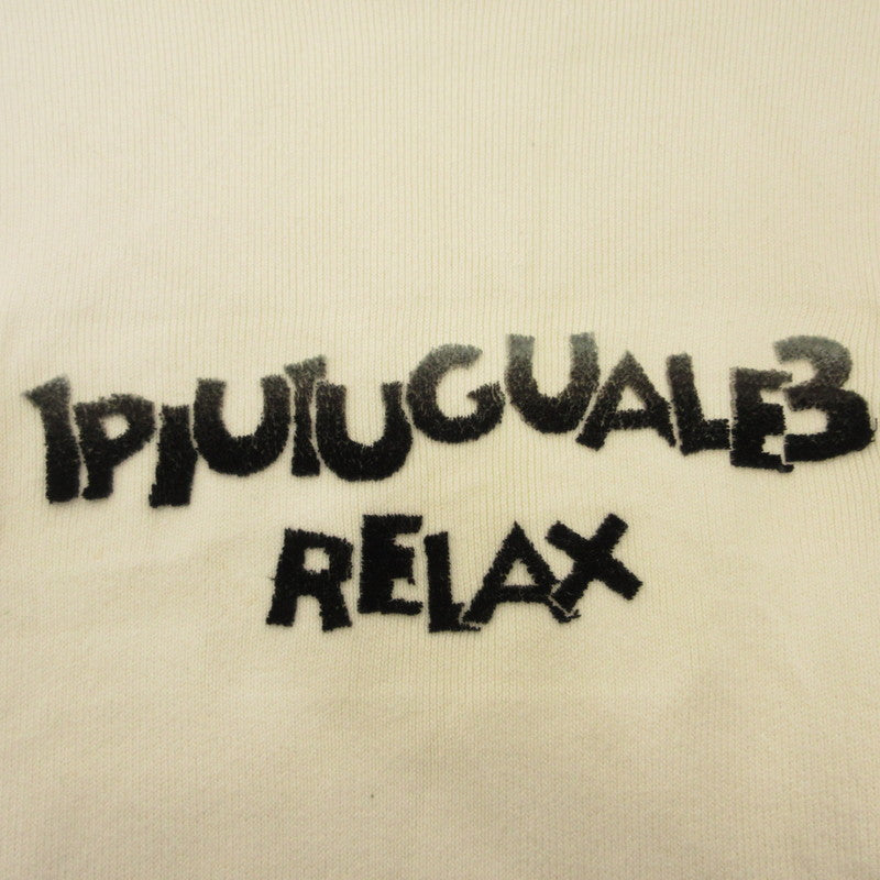 1 PIU 1 UGUALE 3 | Uno Piu Uno Uguale Tre Gradation 3D Logo Knit Sweater USK-23018 White Size: S