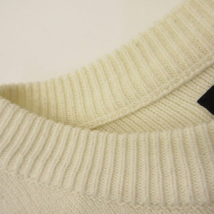 1 PIU 1 UGUALE 3 | Uno Piu Uno Uguale Tre Gradation 3D Logo Knit Sweater USK-23018 White Size: S