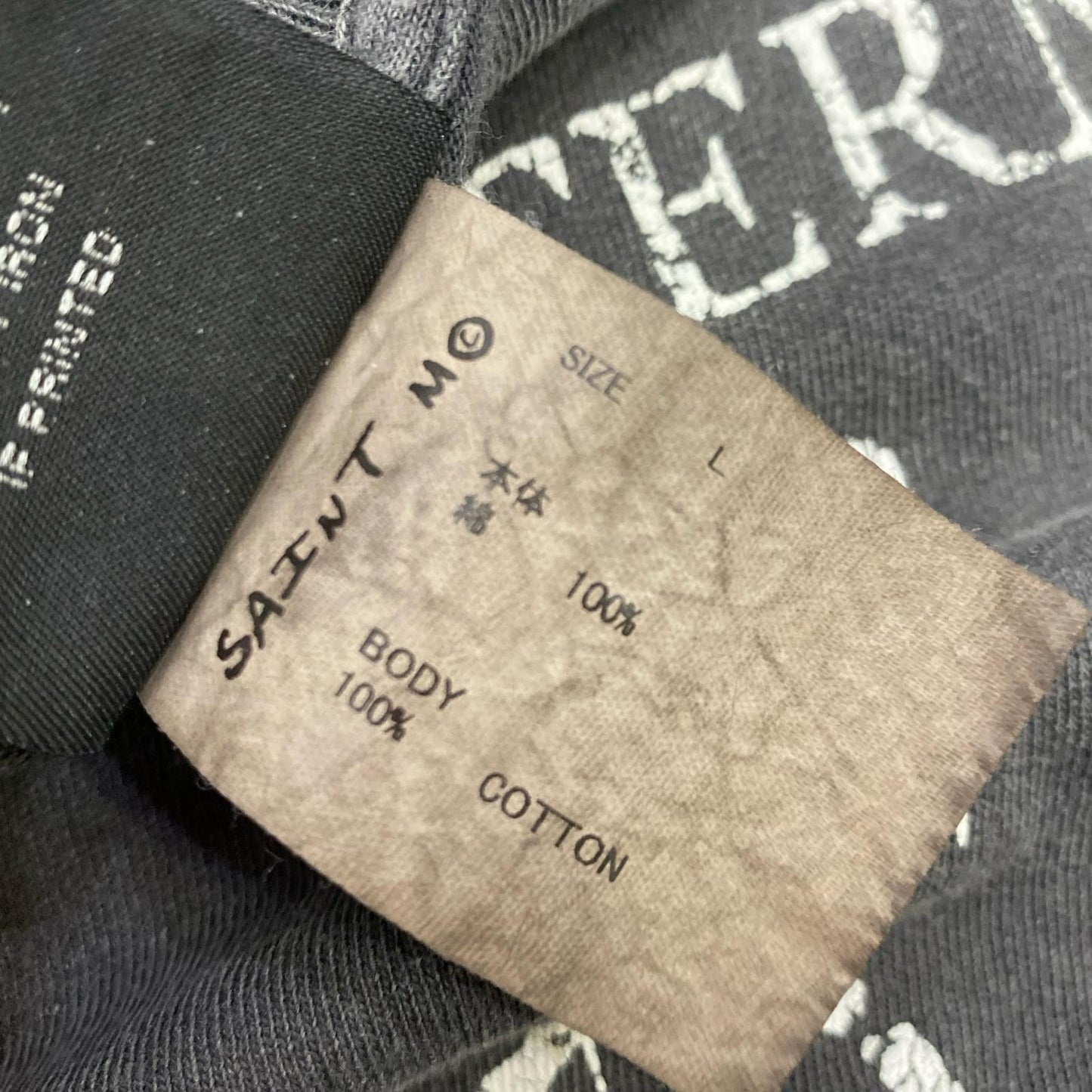 SAINT MICHAEL | セントマイケルセイントマイケル SS TEE / HOPE SPRING 半袖Ｔシャツ SM-HR8-0000-006 USED加工 グレー サイズ：L【姫路東店】