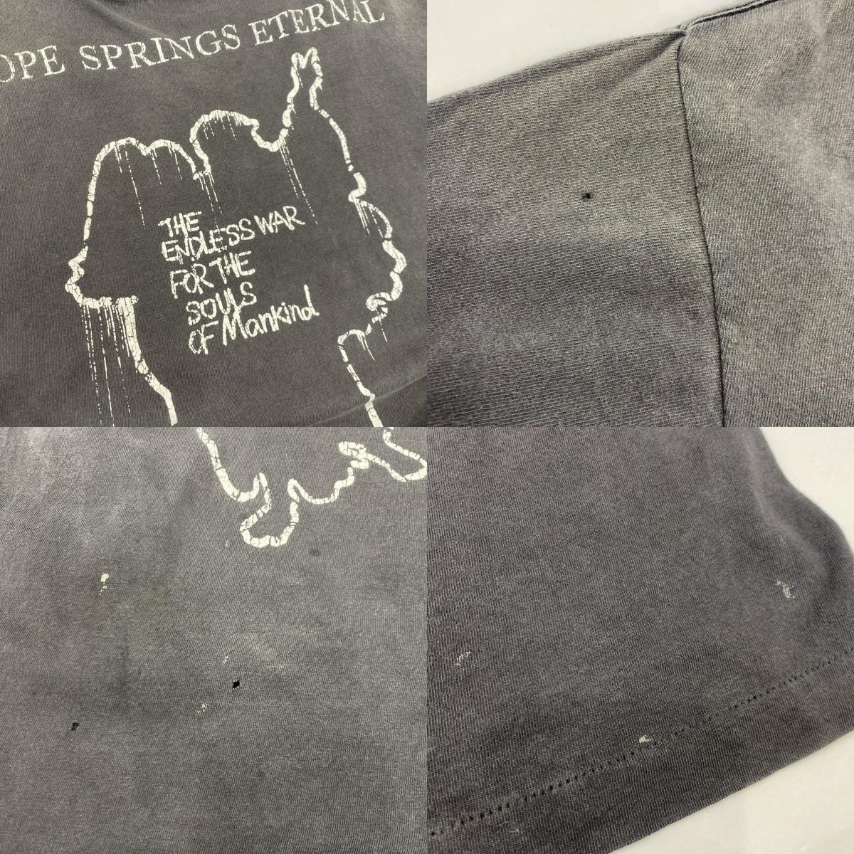 SAINT MICHAEL | セントマイケルセイントマイケル SS TEE / HOPE SPRING 半袖Ｔシャツ SM-HR8-0000-006 USED加工 グレー サイズ：L【姫路東店】