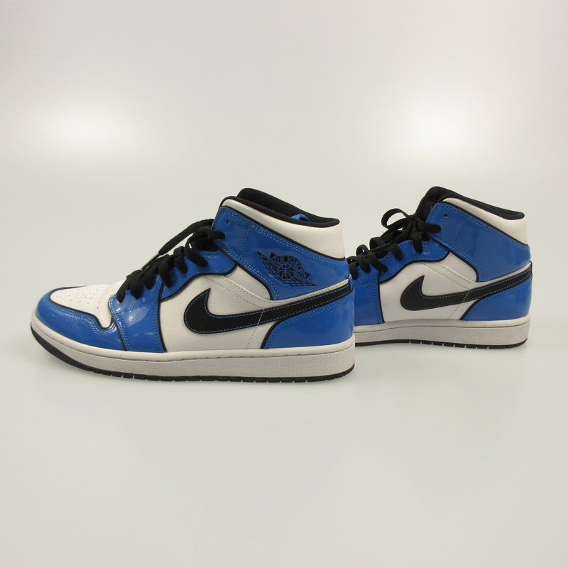 【中古】NIKE | ナイキ AIR JORDAN 1 MID スニーカー DD6834-402 ブルー 28cm
