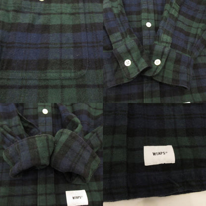 W)TAPS | Double Taps UNION LS SHIRT TEXTILE Long-Sleeve Shirt 192TQDT-SHM01 Size: 2