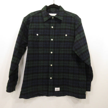 W)TAPS | Double Taps UNION LS SHIRT TEXTILE Long-Sleeve Shirt 192TQDT-SHM01 Size: 2