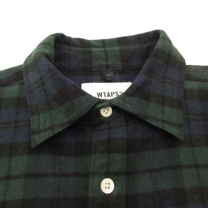 W)TAPS | Double Taps UNION LS SHIRT TEXTILE Long-Sleeve Shirt 192TQDT-SHM01 Size: 2