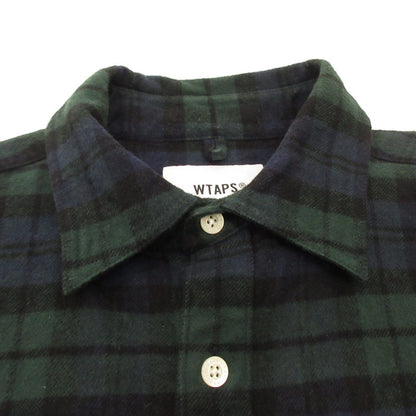 W)TAPS | Double Taps UNION LS SHIRT TEXTILE Long-Sleeve Shirt 192TQDT-SHM01 Size: 2