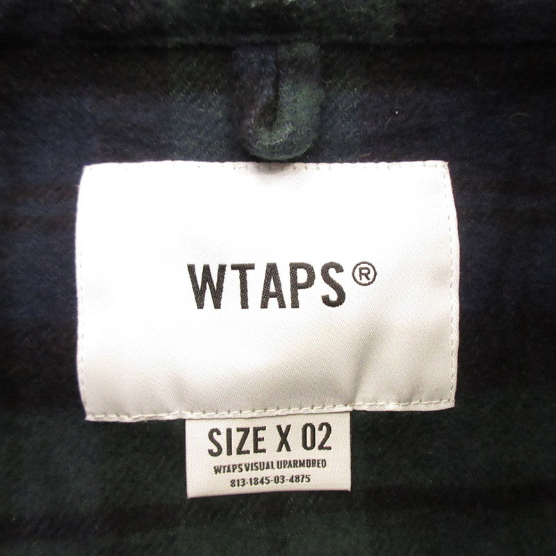 W)TAPS | Double Taps UNION LS SHIRT TEXTILE Long-Sleeve Shirt 192TQDT-SHM01 Size: 2