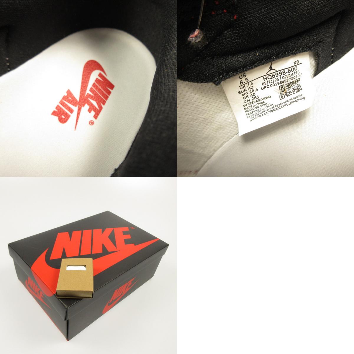 [Used] NIKE | Nike AIR JORDAN 1 RETRO LOW Sneakers HQ6998-600 Red 26.5cm
