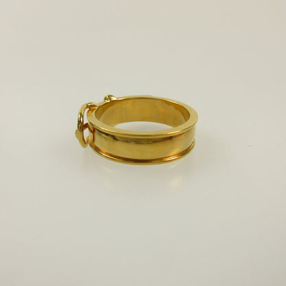 HERMES | Hermes Centure Belt Motif Scarf Ring Ring Gold