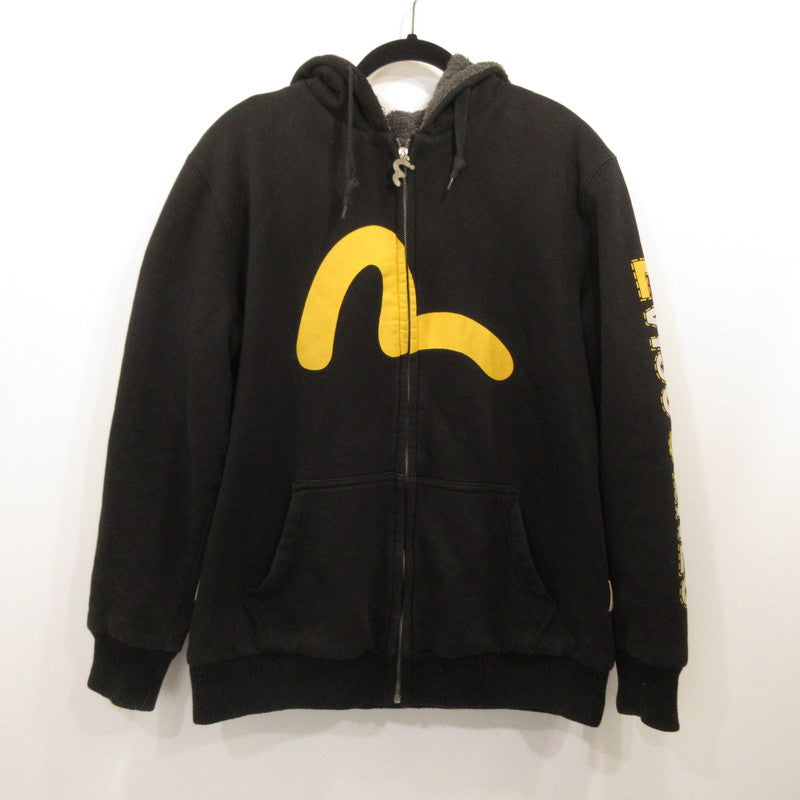 【中古】EVISU | エヴィス パーカー ブラック サイズ：L