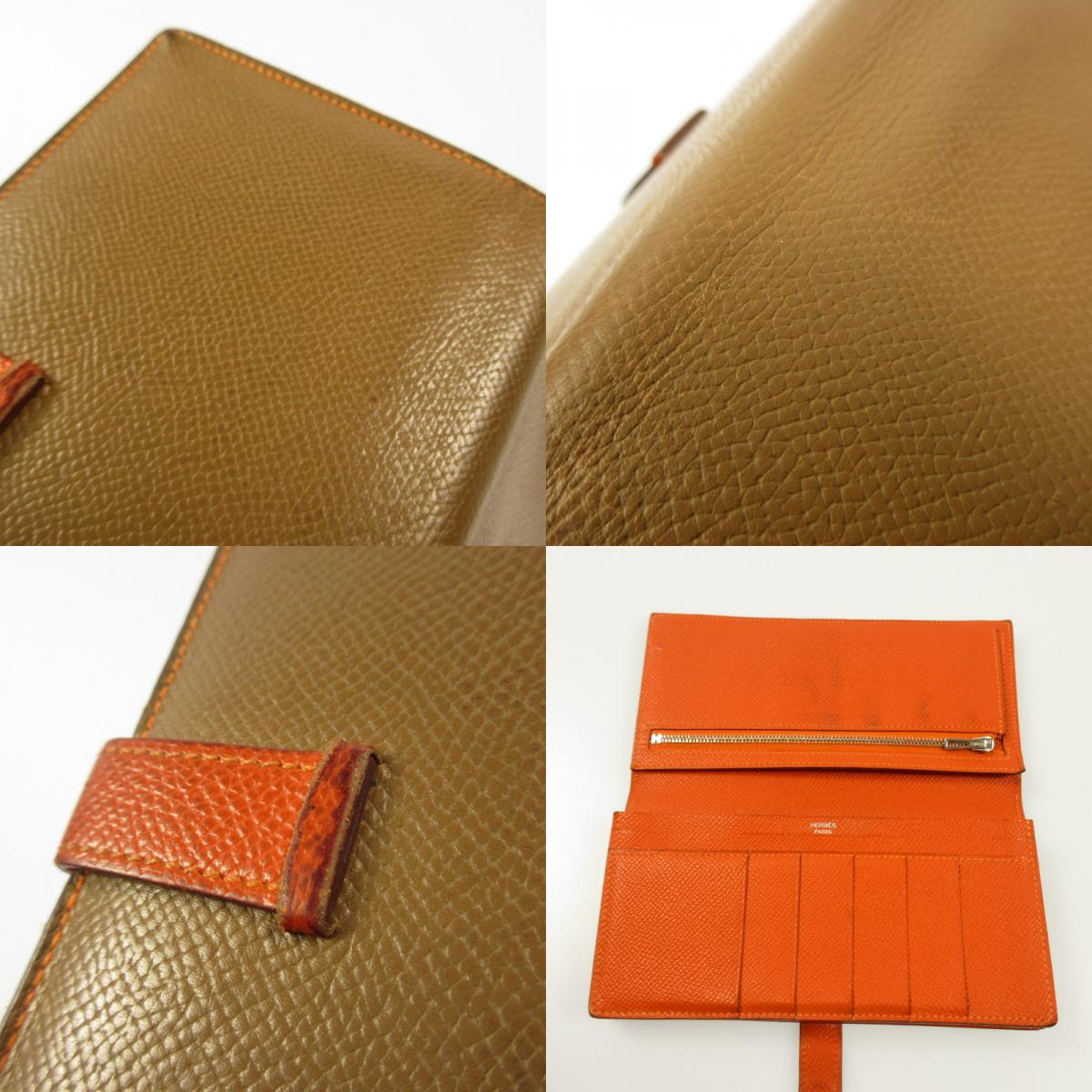 HERMES | Hermes Bearn Soufflet Alzane Long Wallet Year: □G Engraved