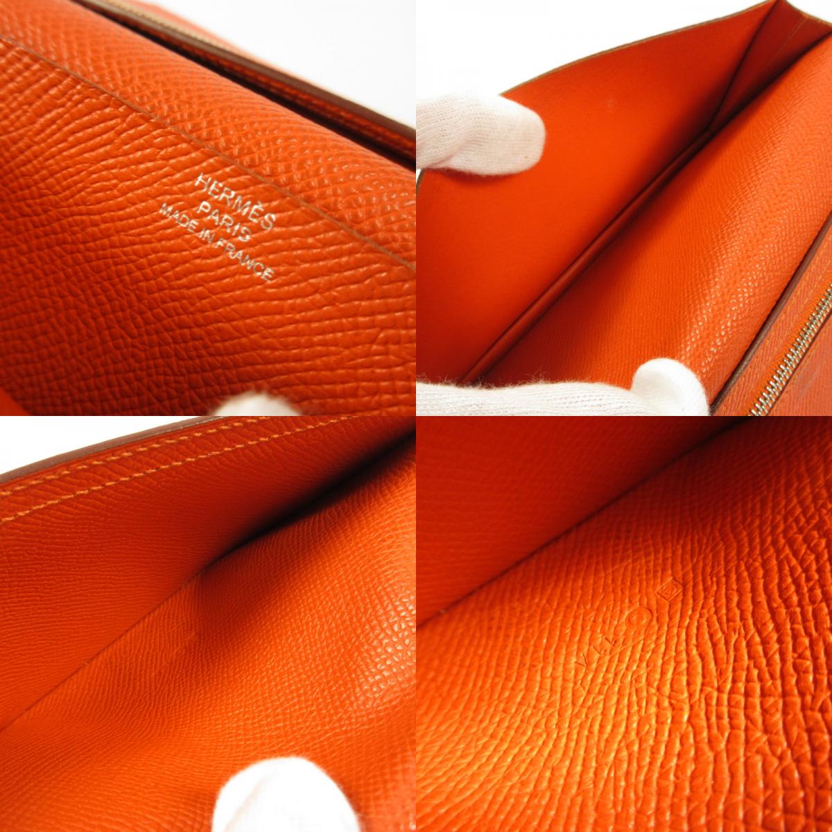 HERMES | Hermes Bearn Soufflet Alzane Long Wallet Year: □G Engraved