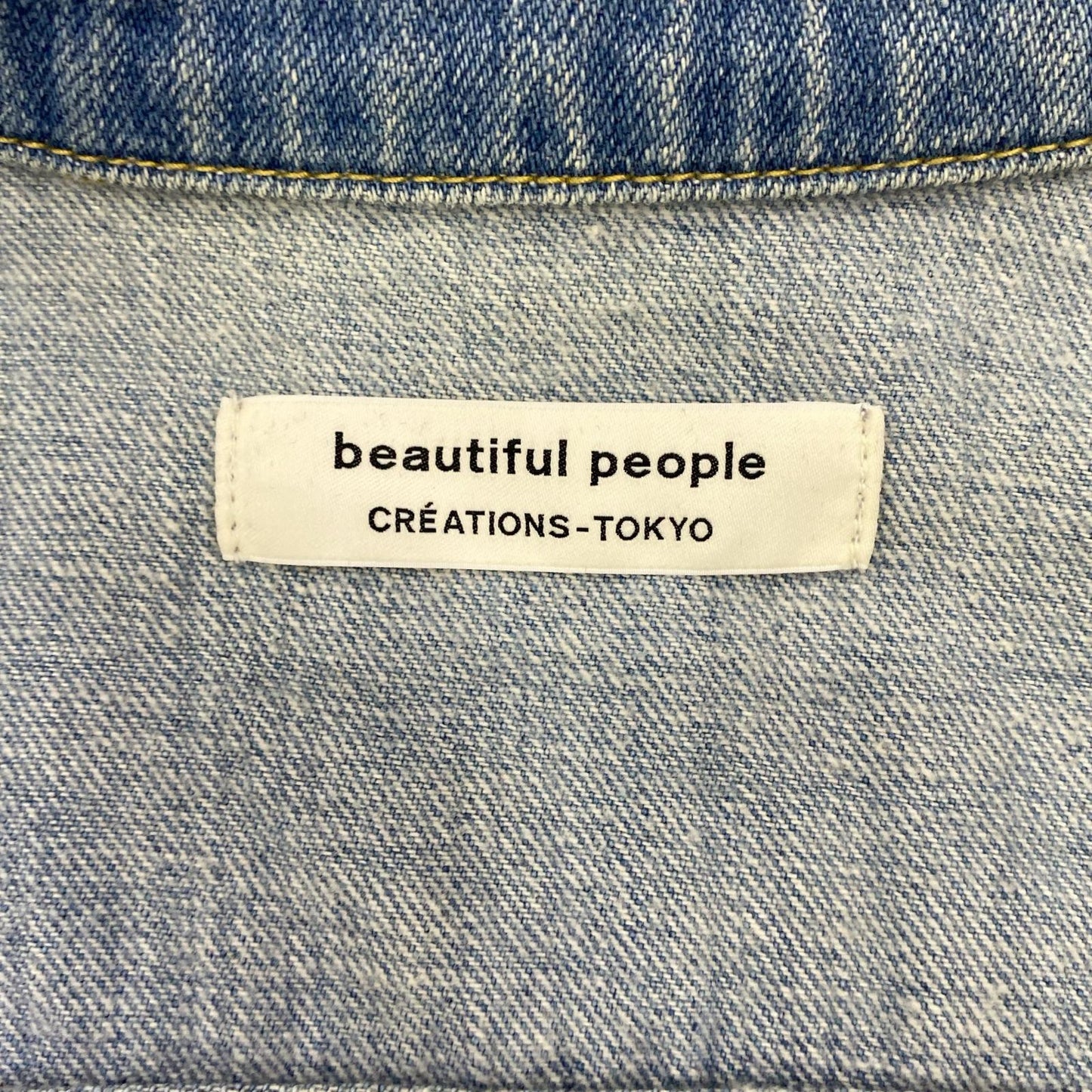 beautiful people | ビューティフルピープル セルヴィッチデニムリメイクGジャン デニム 1635102402 ジュニア サイズ：160 ライトブルー【姫路東店】