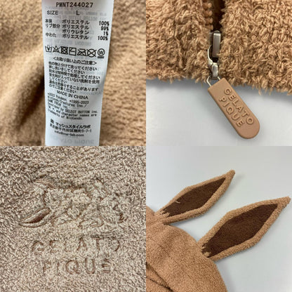 gelato pique | gelato pique Baby Moco Eevee Hoodie & Half Pants Set Loungewear Set PMNT244027 Size: L