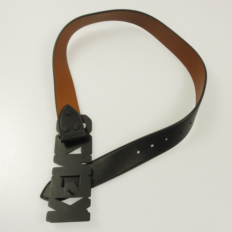 【中古】KENZO | ケンゾー ワイド リバーシブル レザー ベルト ベルト PED55CE015L25.99 ブラック