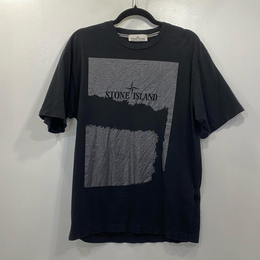 STONE ISLAND | ストーンアイランド SCRATCHED PAINT TWO PRINT 半袖Ｔシャツ 80152RC90 2023S/S 国内正規品 ブラック サイズ：S【姫路東店】