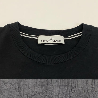 STONE ISLAND | ストーンアイランド SCRATCHED PAINT TWO PRINT 半袖Ｔシャツ 80152RC90 2023S/S 国内正規品 ブラック サイズ：S【姫路東店】