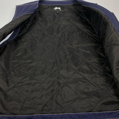 STUSSY | Stüssy POLY COTTON WORK VEST Navy Size: XL