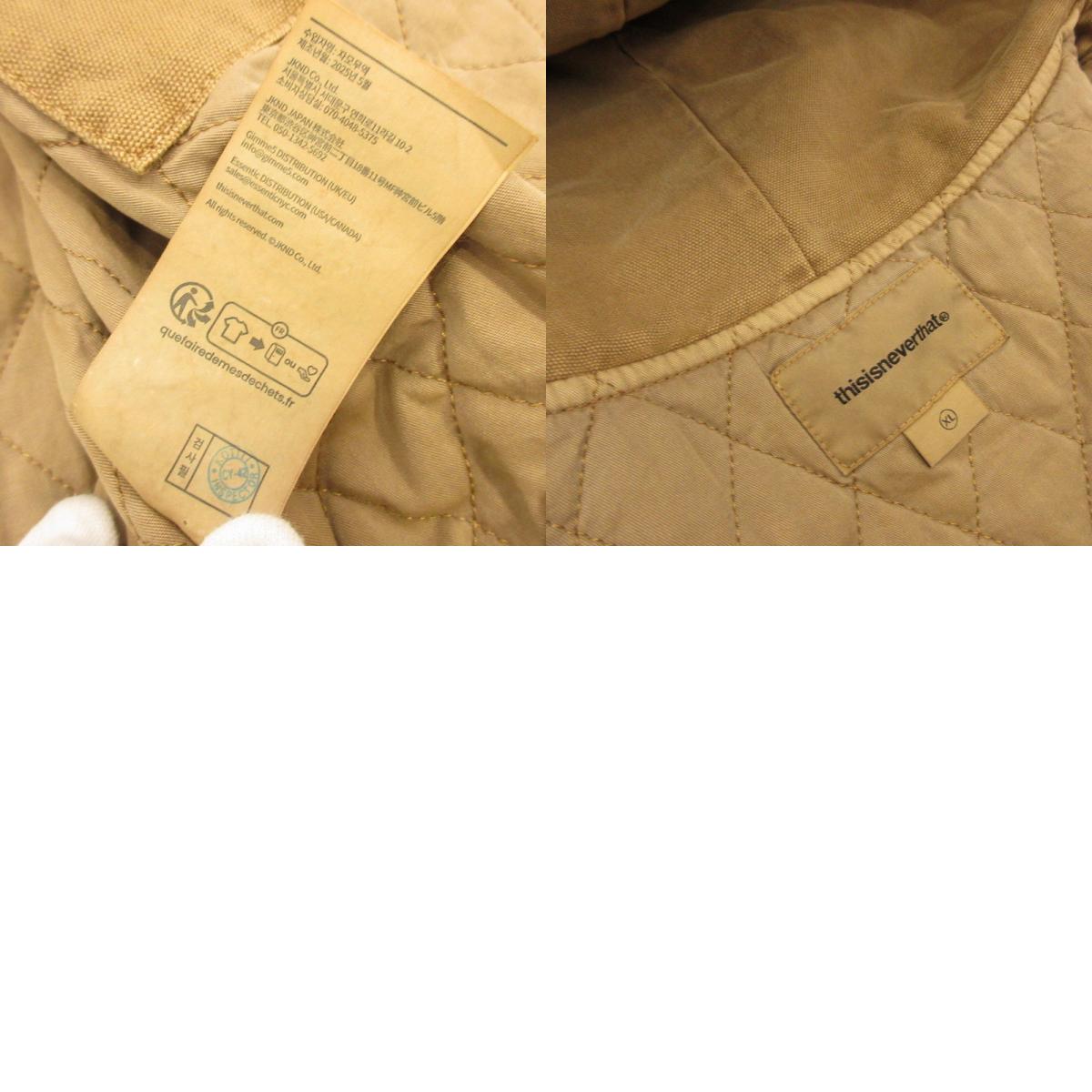 【中古】thisisneverthat | ディスイズネバーザット Overdyed Hooded Jacket その他アウター TN253WOWHS03 ブラウン サイズ：XL
