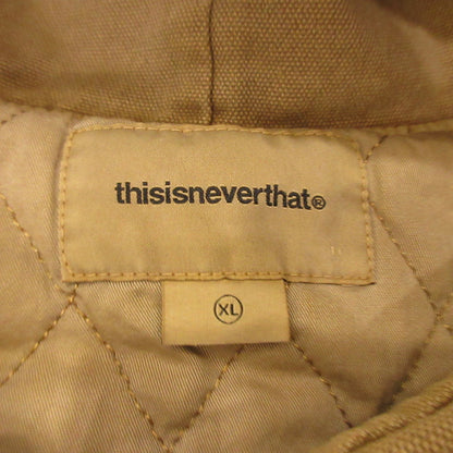 【中古】thisisneverthat | ディスイズネバーザット Overdyed Hooded Jacket その他アウター TN253WOWHS03 ブラウン サイズ：XL
