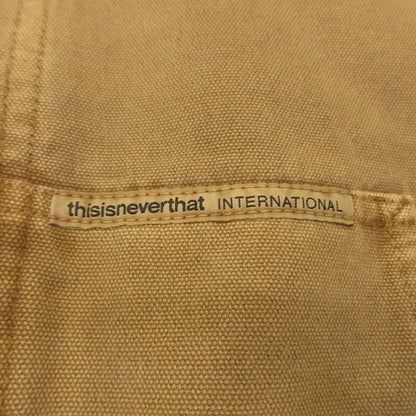 【中古】thisisneverthat | ディスイズネバーザット Overdyed Hooded Jacket その他アウター TN253WOWHS03 ブラウン サイズ：XL