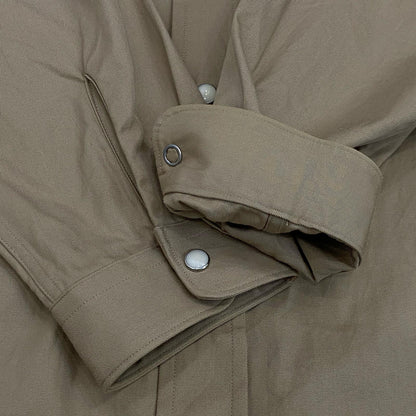 Vincent et Mireille | バンソンエミレイユ BAND COLLAR SHIRTS 長袖シャツ VM192SK11271 2019S/S ベージュ サイズ：42【姫路東店】